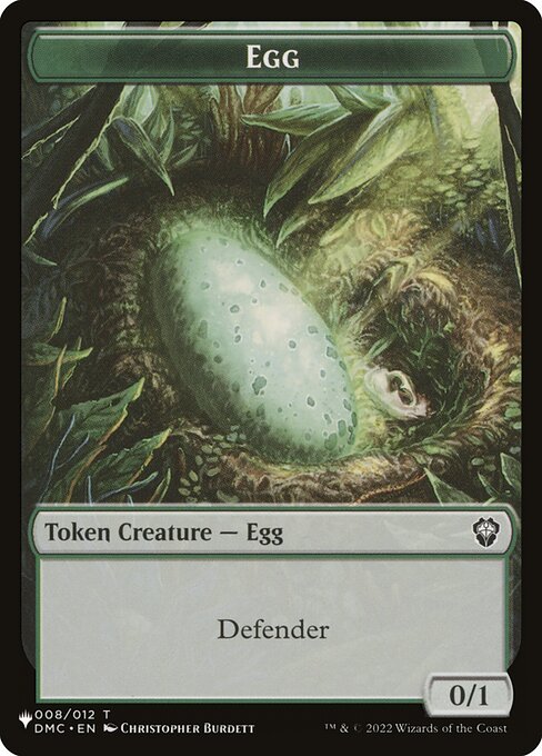 Egg highlighted card art