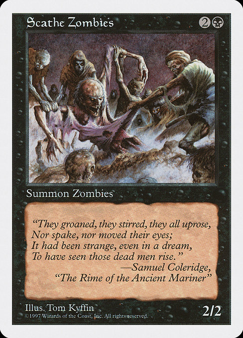 Scathe Zombies from Fifth Edition
