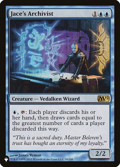 Jace's Archivist highlighted card art