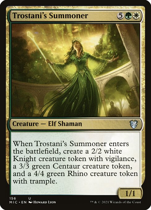 Trostani's Summoner highlighted card art