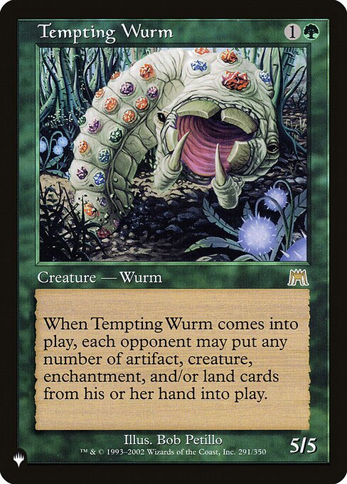 Tempting Wurm highlighted card art