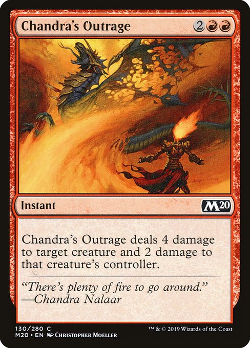 Chandra's Outrage highlighted card art