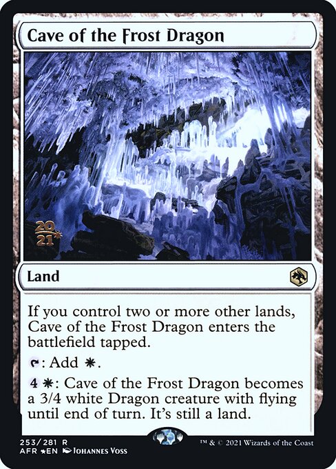 Cave of the Frost Dragon from Adventures in the Forgotten Realms Promos