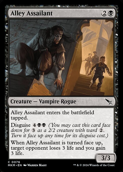 Alley Assailant highlighted card art