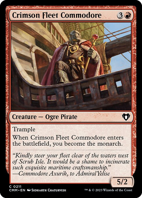Crimson Fleet Commodore from Commander Masters