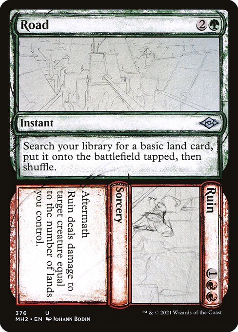 Road // Ruin highlighted card art