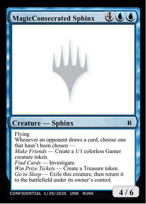 MagicConsecrated Sphinx highlighted card art
