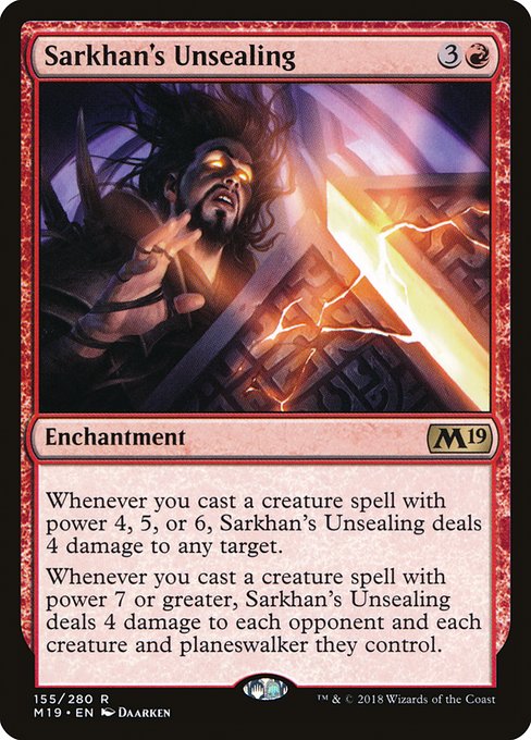 Sarkhan's Unsealing from Core Set 2019