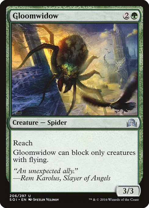 Gloomwidow highlighted card art