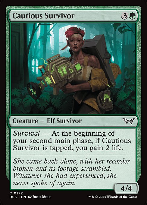 Cautious Survivor highlighted card art