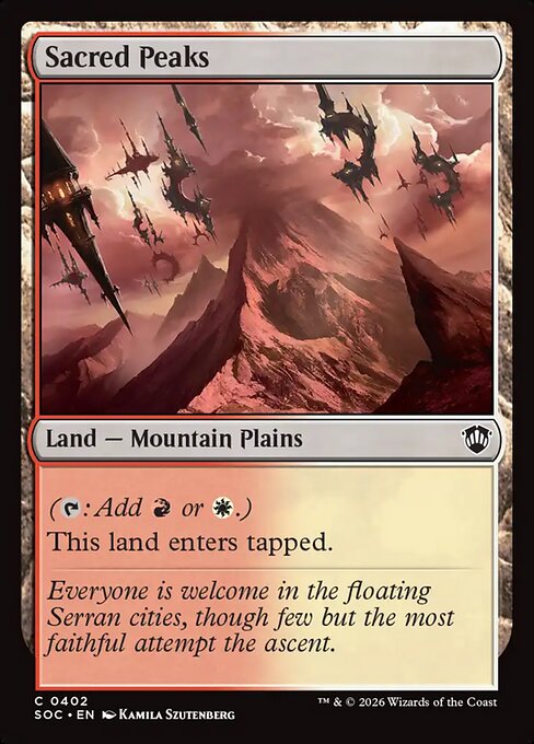 Sacred Peaks from Secrets of Strixhaven Commander