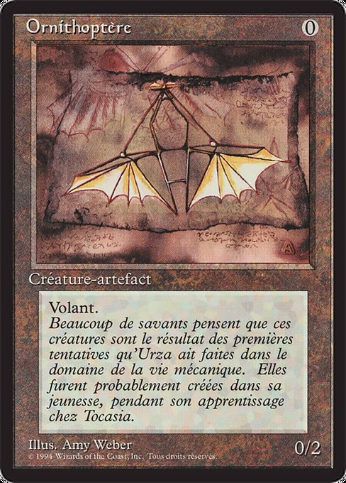 Ornithopter from Foreign Black Border