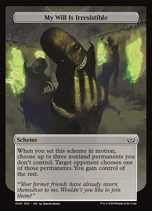 My Will Is Irresistible highlighted card art