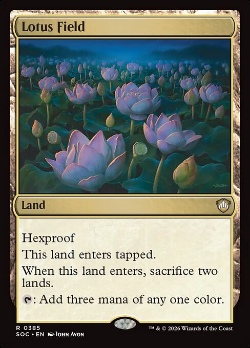 Lotus Field from Secrets of Strixhaven Commander