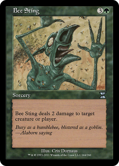 Bee Sting highlighted card art