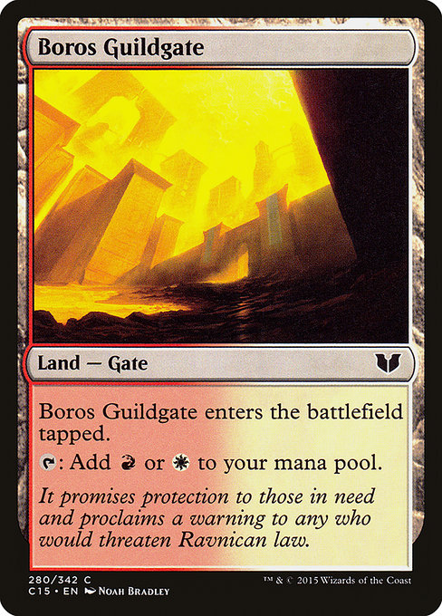 Boros Guildgate from Commander 2015