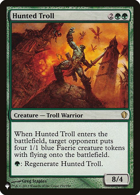 Hunted Troll highlighted card art
