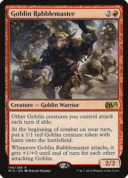 Goblin Rabblemaster from Magic 2015