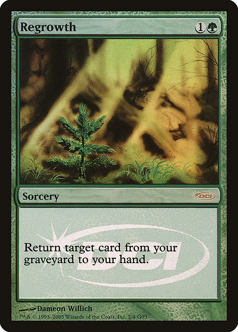 Regrowth from Judge Gift Cards 2005
