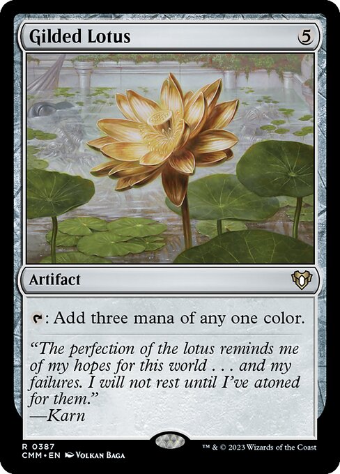 Gilded Lotus from Commander Masters