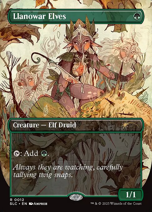 Llanowar Elves from Secret Lair Countdown