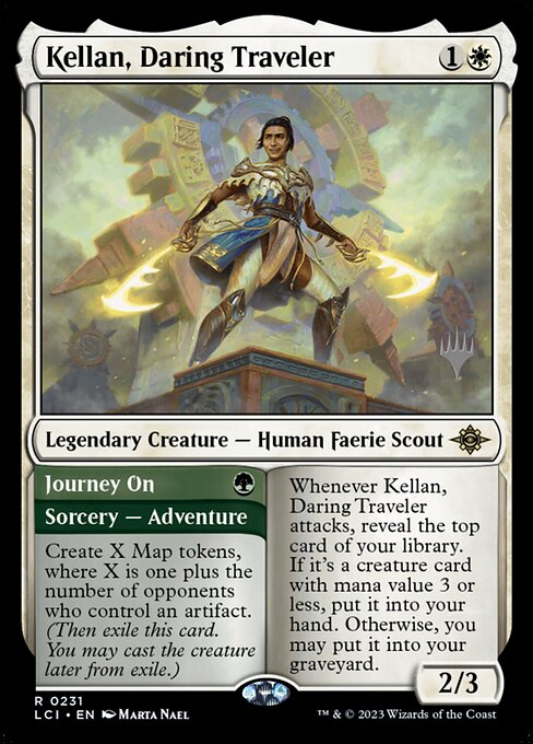 Kellan, Daring Traveler // Journey On from The Lost Caverns of Ixalan Promos