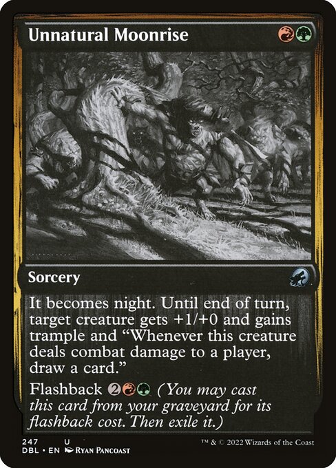 Unnatural Moonrise highlighted card art