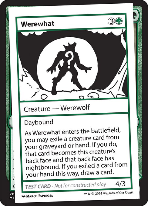 Werewhat highlighted card art