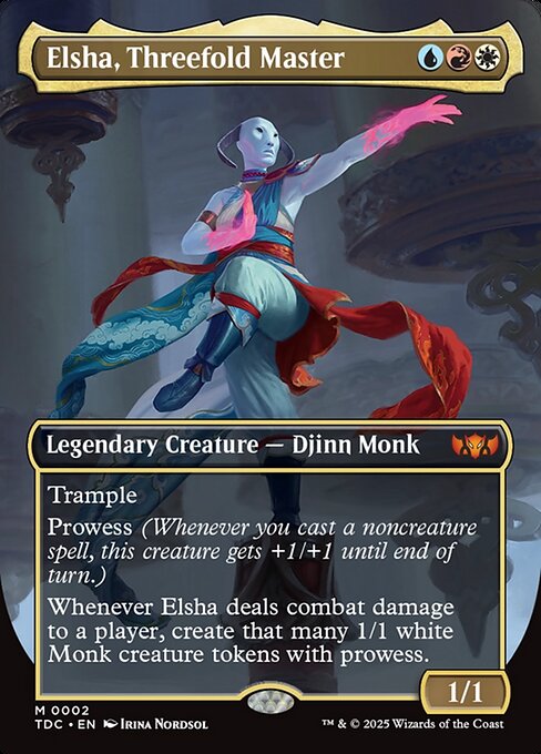 Elsha, Threefold Master highlighted card art