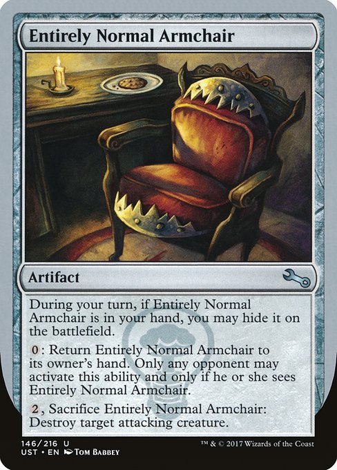 Entirely Normal Armchair from Unstable