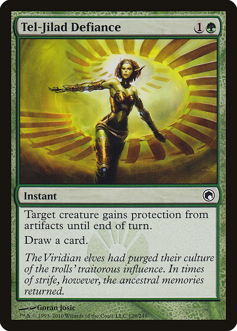 Tel-Jilad Defiance highlighted card art