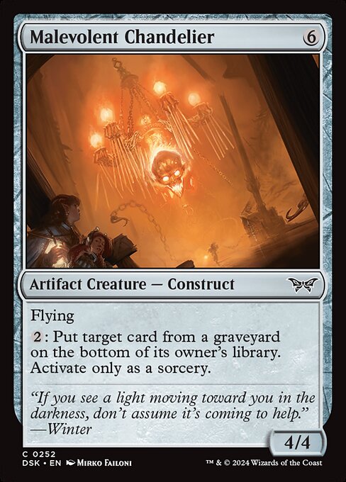 Malevolent Chandelier highlighted card art