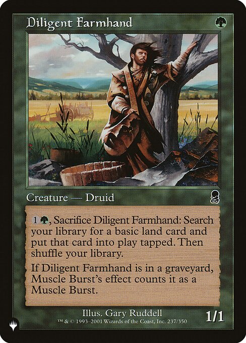 Diligent Farmhand highlighted card art
