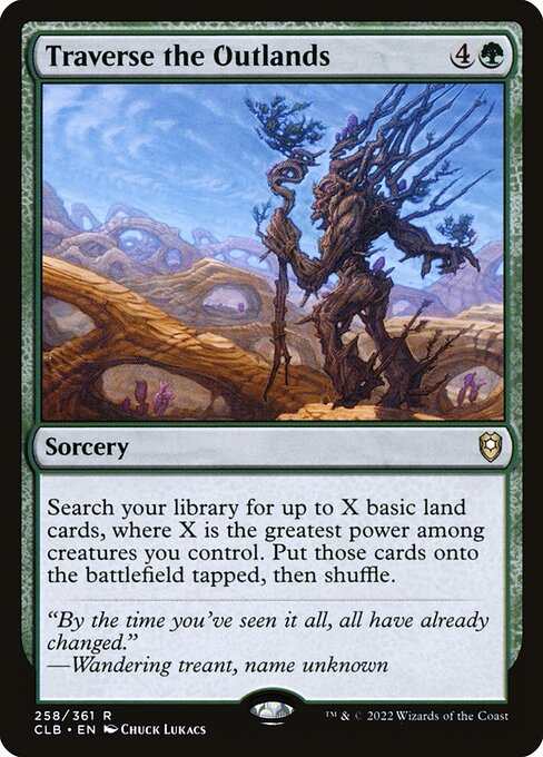 Traverse the Outlands from Commander Legends: Battle for Baldur's Gate