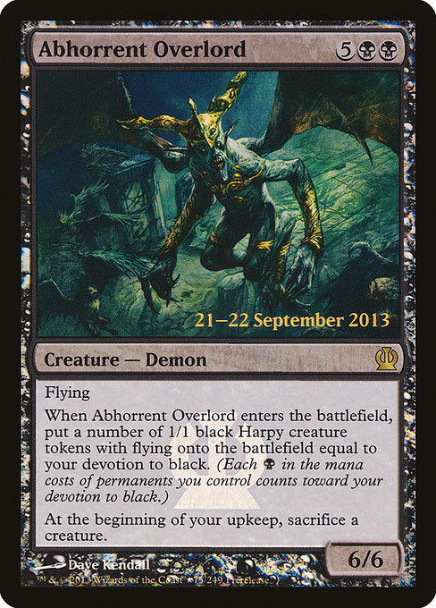 Abhorrent Overlord from Theros Promos