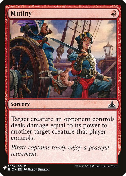 Mutiny highlighted card art