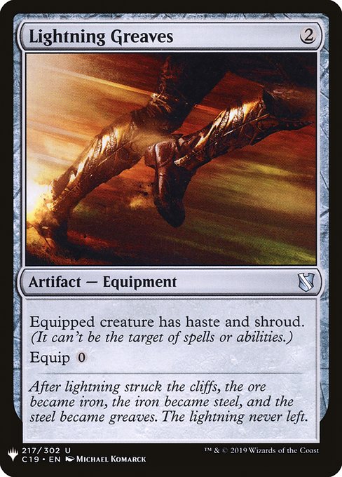 Lightning Greaves from The List
