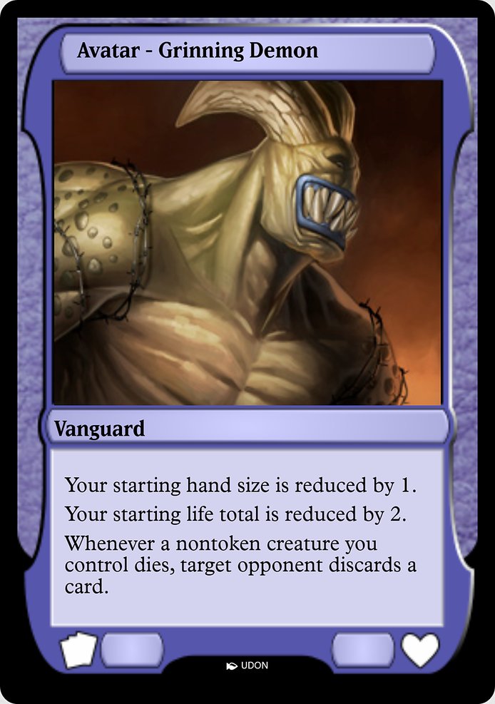 Grinning Demon Avatar from Magic Online Avatars