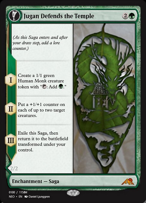 Jugan Defends the Temple // Remnant of the Rising Star highlighted card art