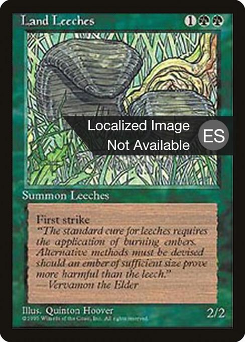 Land Leeches from Fourth Edition Foreign Black Border