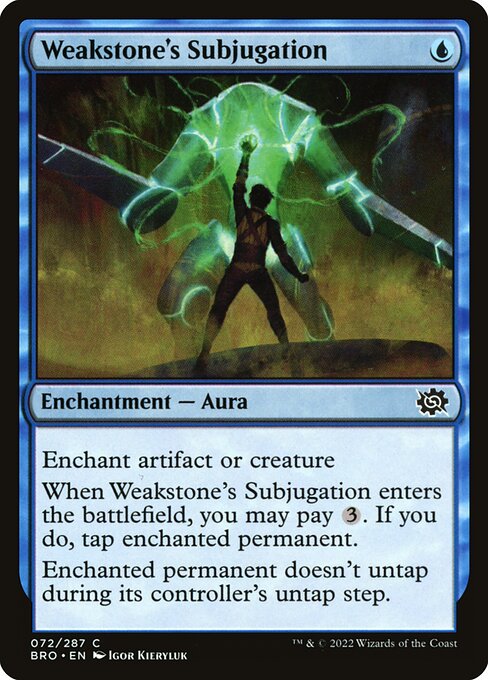 Weakstone's Subjugation highlighted card art