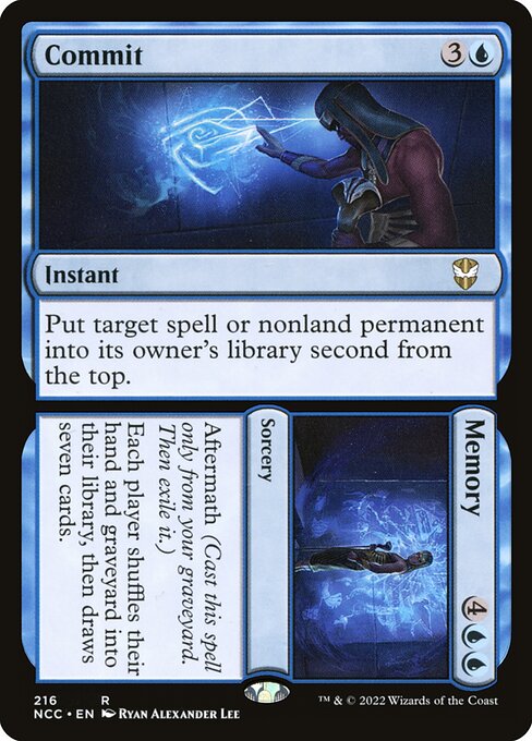 Commit // Memory from New Capenna Commander