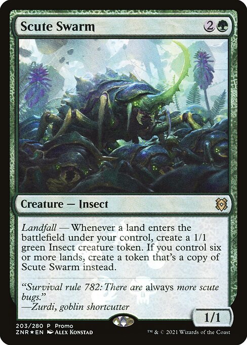 Scute Swarm from Zendikar Rising Promos