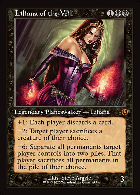 Liliana of the Veil highlighted card art