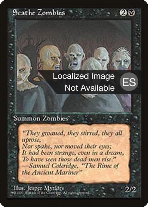 Scathe Zombies from Fourth Edition Foreign Black Border