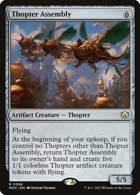 Thopter Assembly highlighted card art