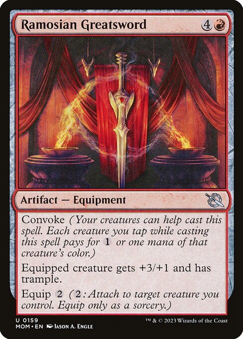 Ramosian Greatsword highlighted card art