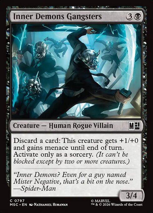 Inner Demons Gangsters highlighted card art