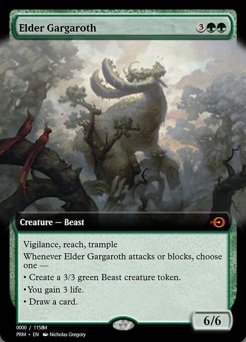 Elder Gargaroth from Magic Online Promos
