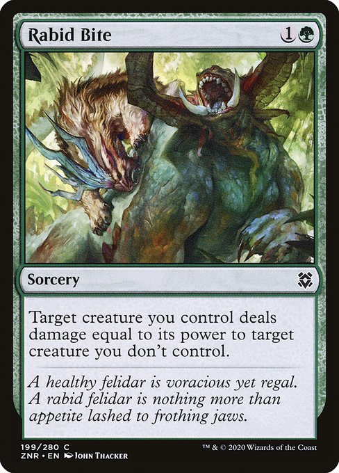 Rabid Bite from Zendikar Rising